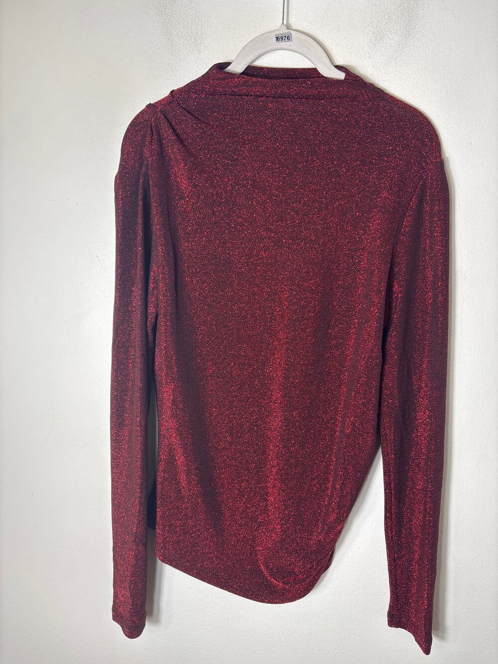 Veronica Beard Red Shimmer Turtleneck sz M
